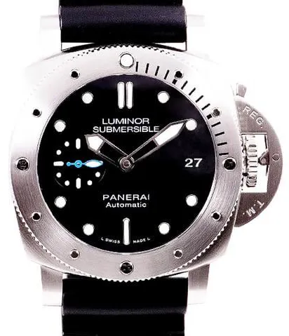 Panerai Submersible PAM 00682 42mm Stainless steel Black