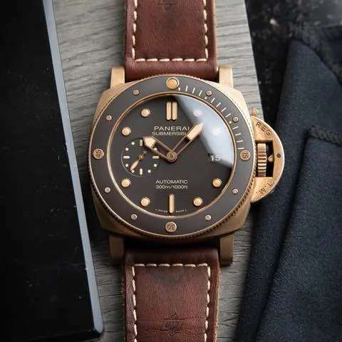 Panerai Submersible PAM 00968 47mm Bronze Brown