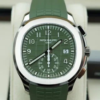 Patek Philippe Aquanaut 5968G-010 White gold Green