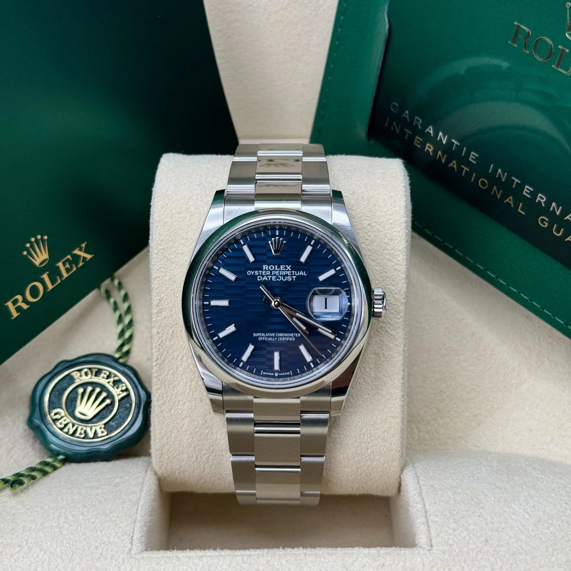 Rolex Datejust 36 126200-0006 36mm Oystersteel Blue