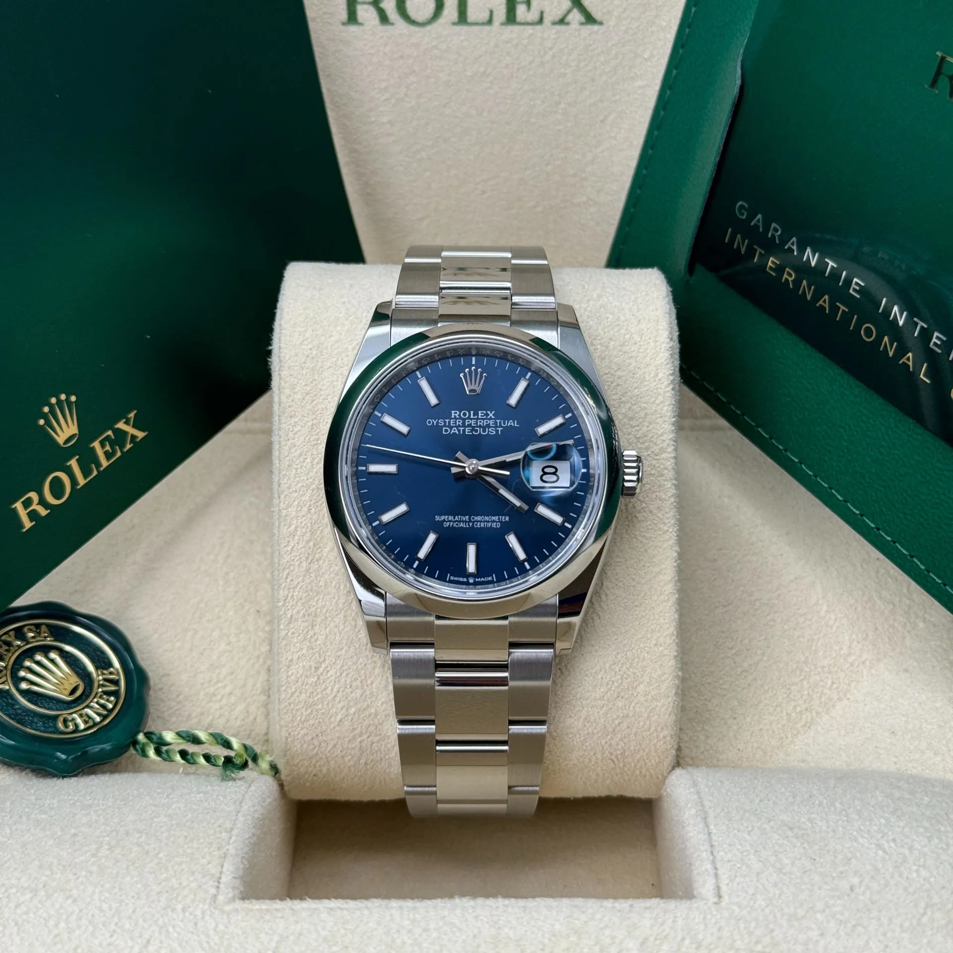 Rolex Datejust 36 126200-0006 36mm Oystersteel Blue