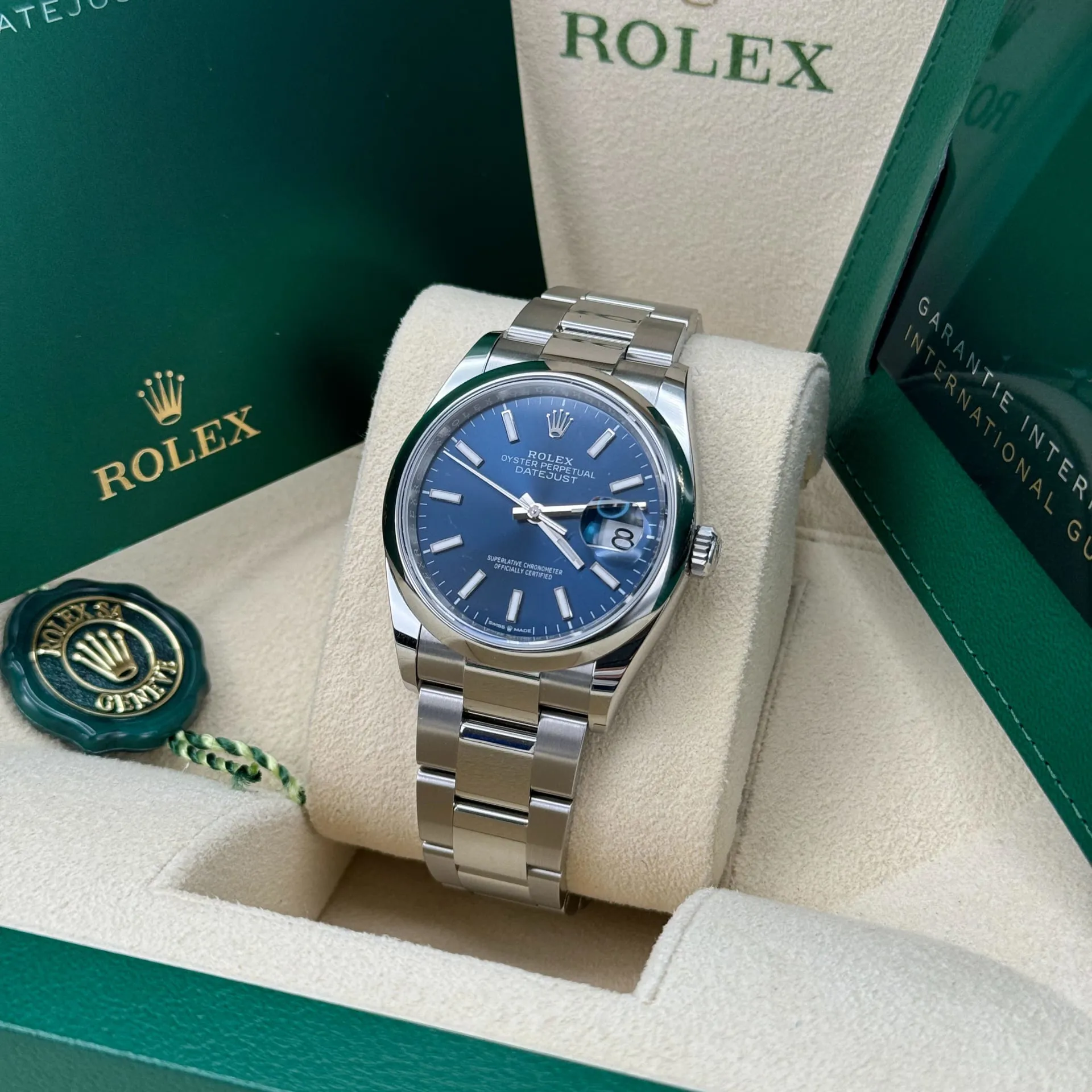 Rolex Datejust 36 126200-0006 36mm Oystersteel Blue 1