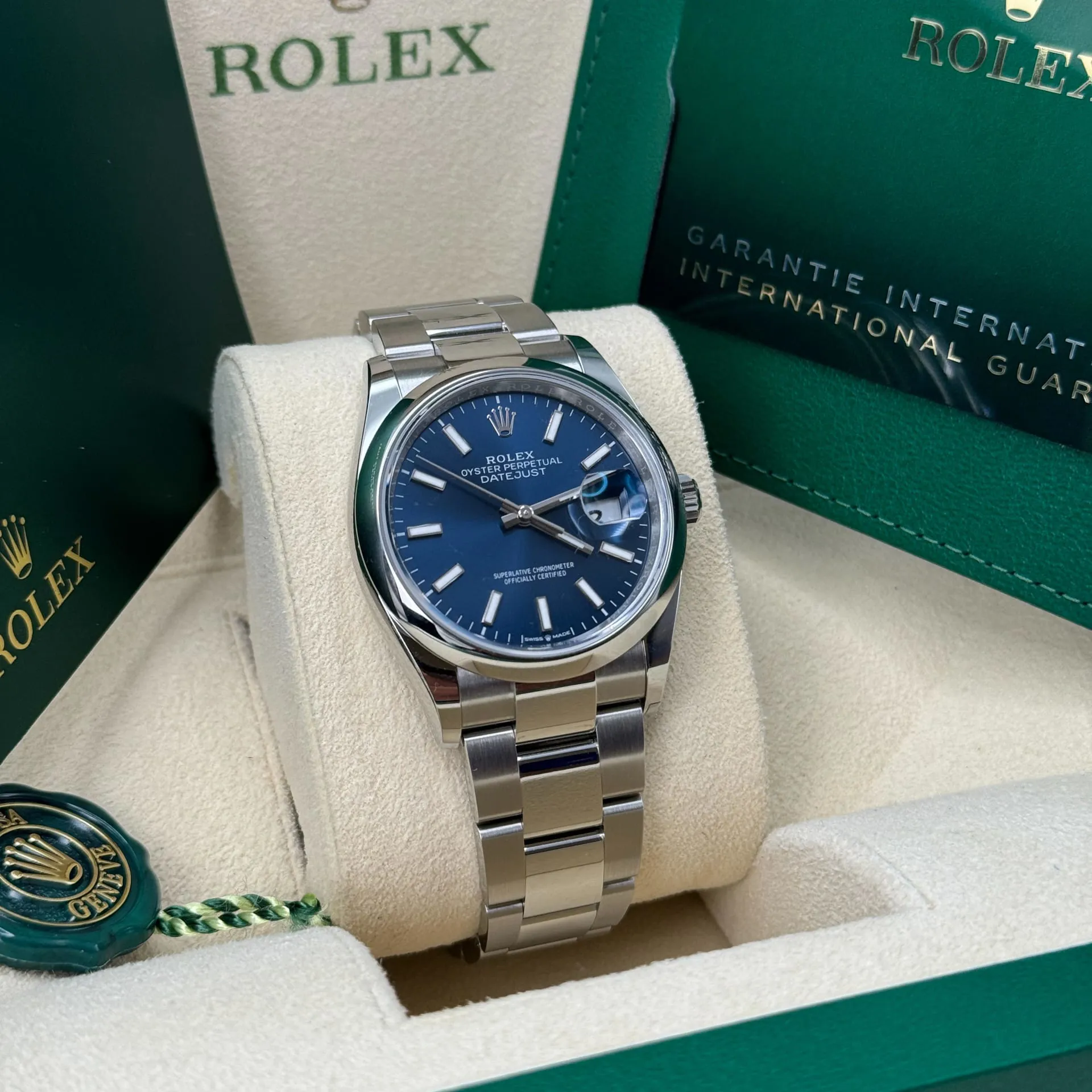 Rolex Datejust 36 126200-0006 36mm Oystersteel Blue 2