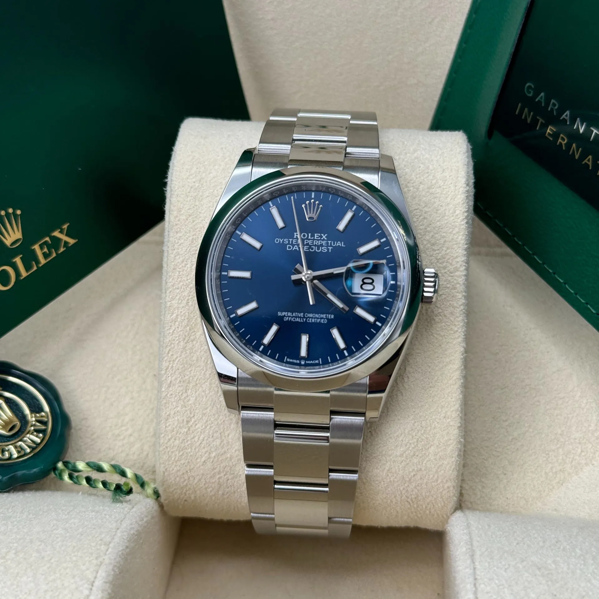 Rolex Datejust 36 126200-0006 36mm Oystersteel Blue 3