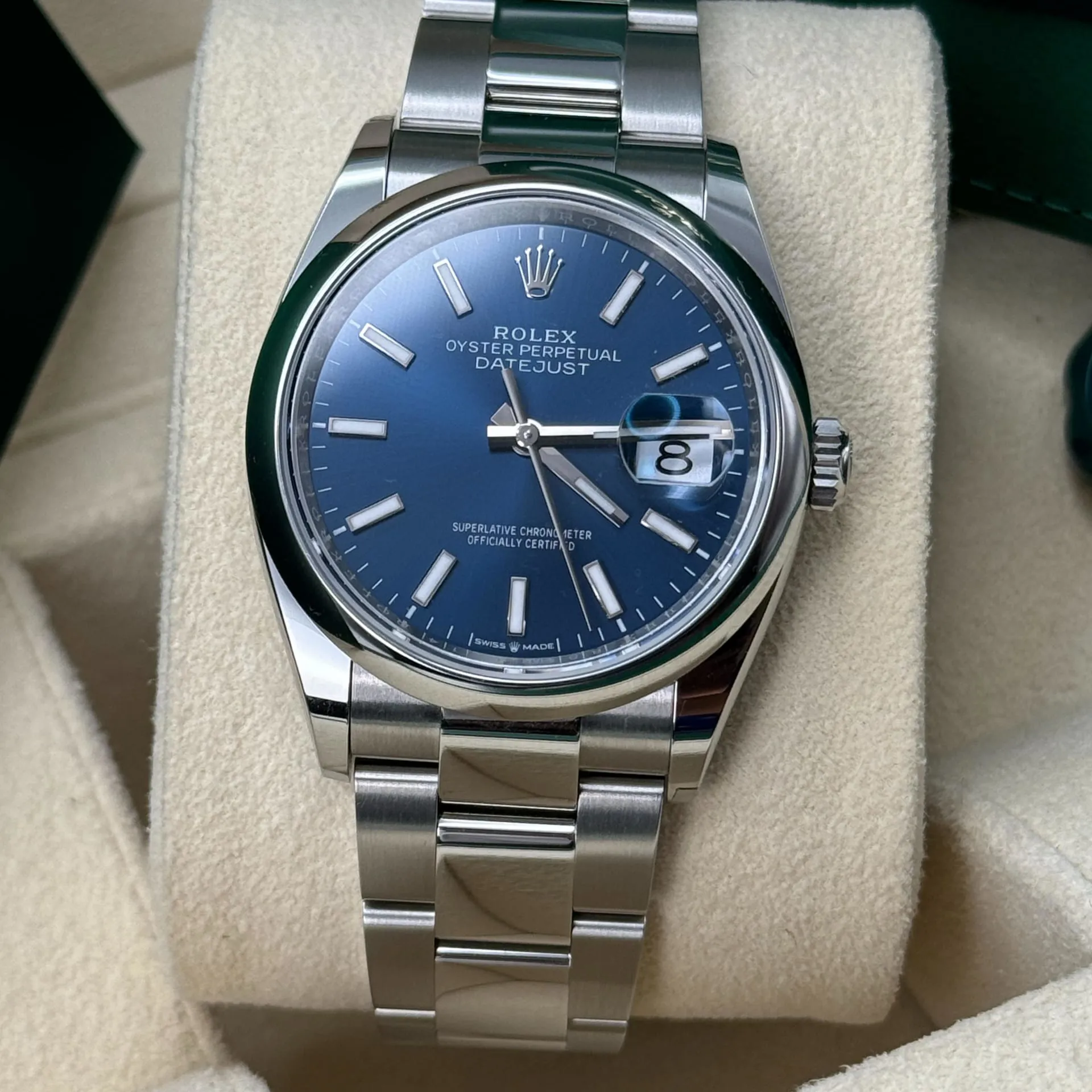 Rolex Datejust 36 126200-0006 36mm Oystersteel Blue