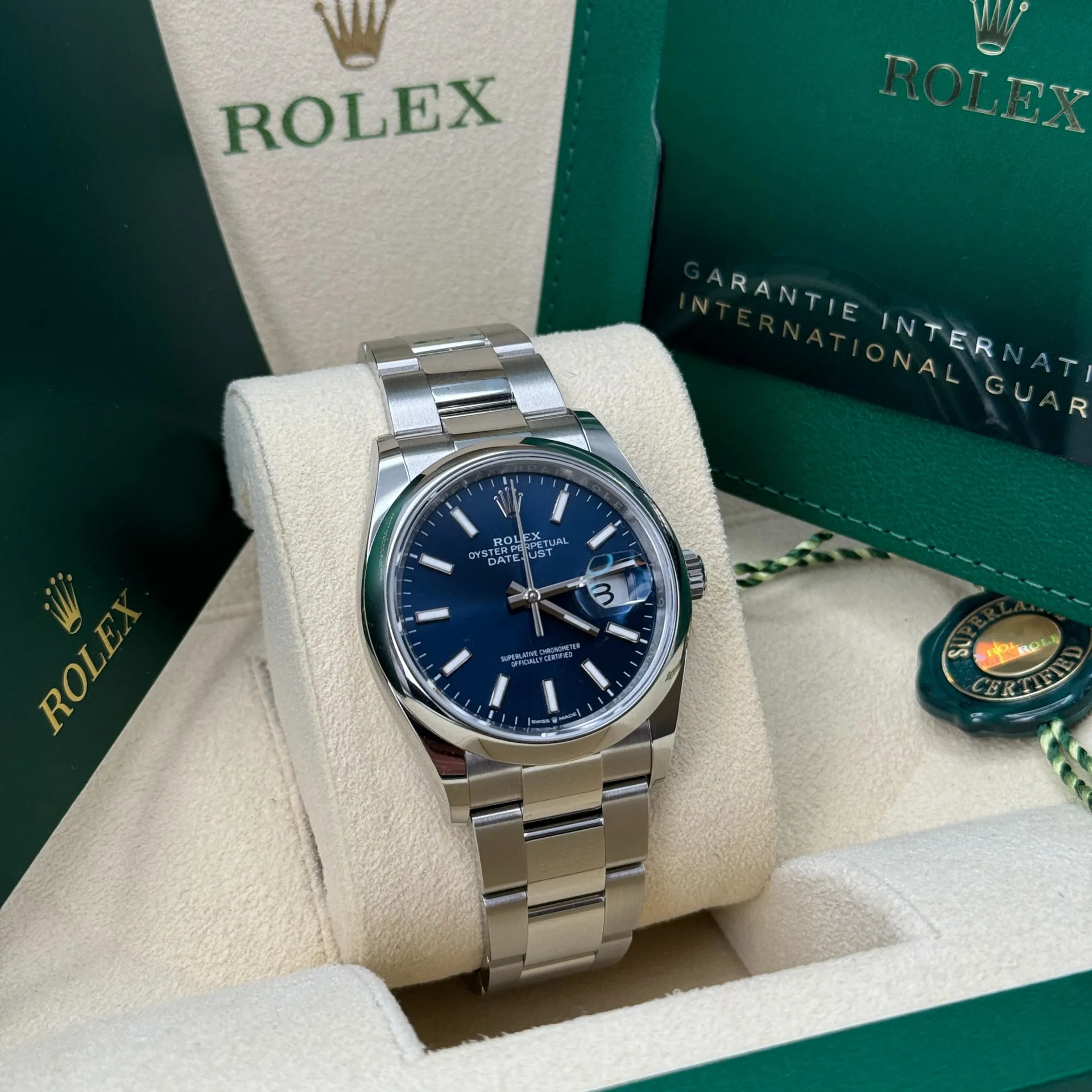 Rolex Datejust 36 126200-0006 36mm Oystersteel Blue 2