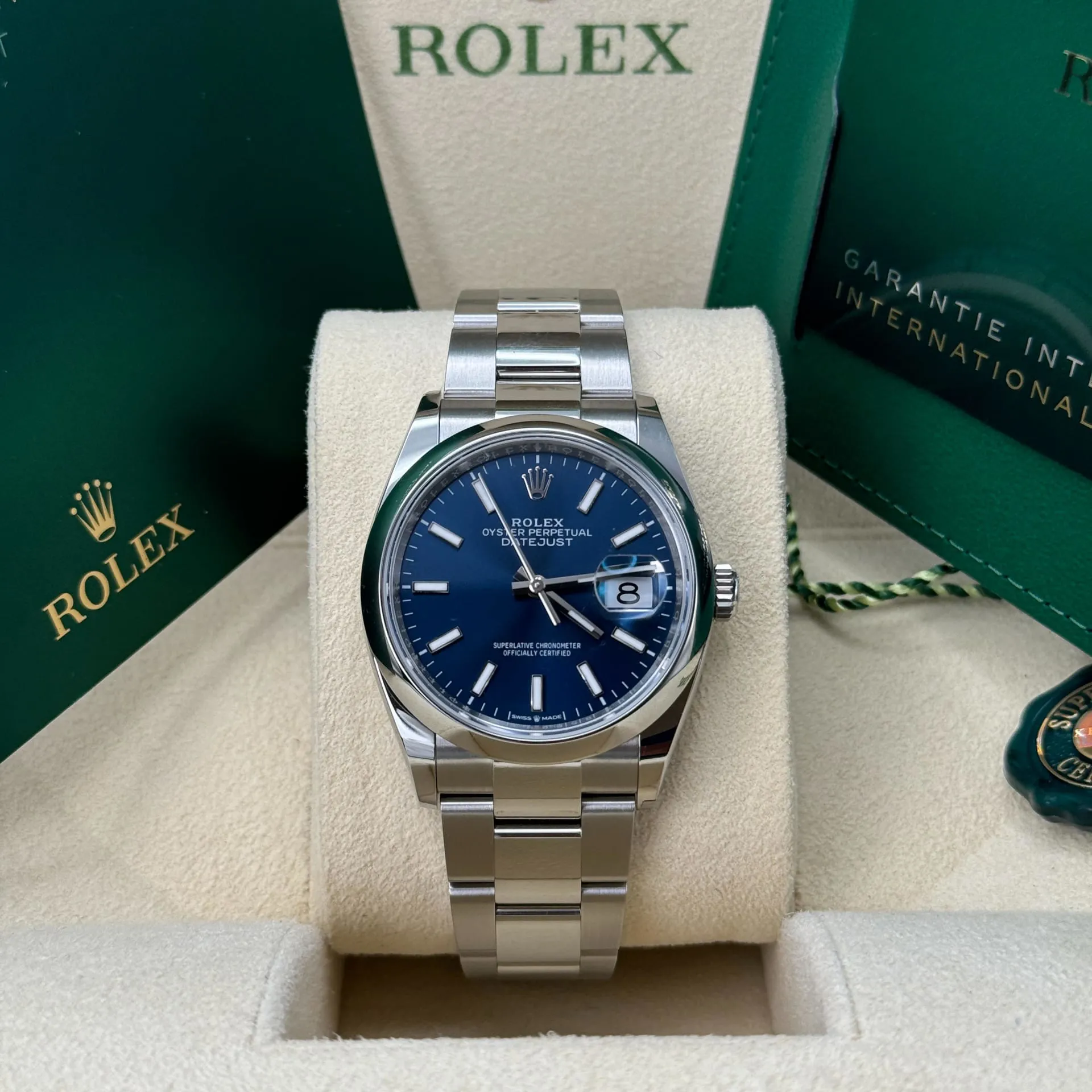 Rolex Datejust 36 126200-0006 36mm Oystersteel Blue 4