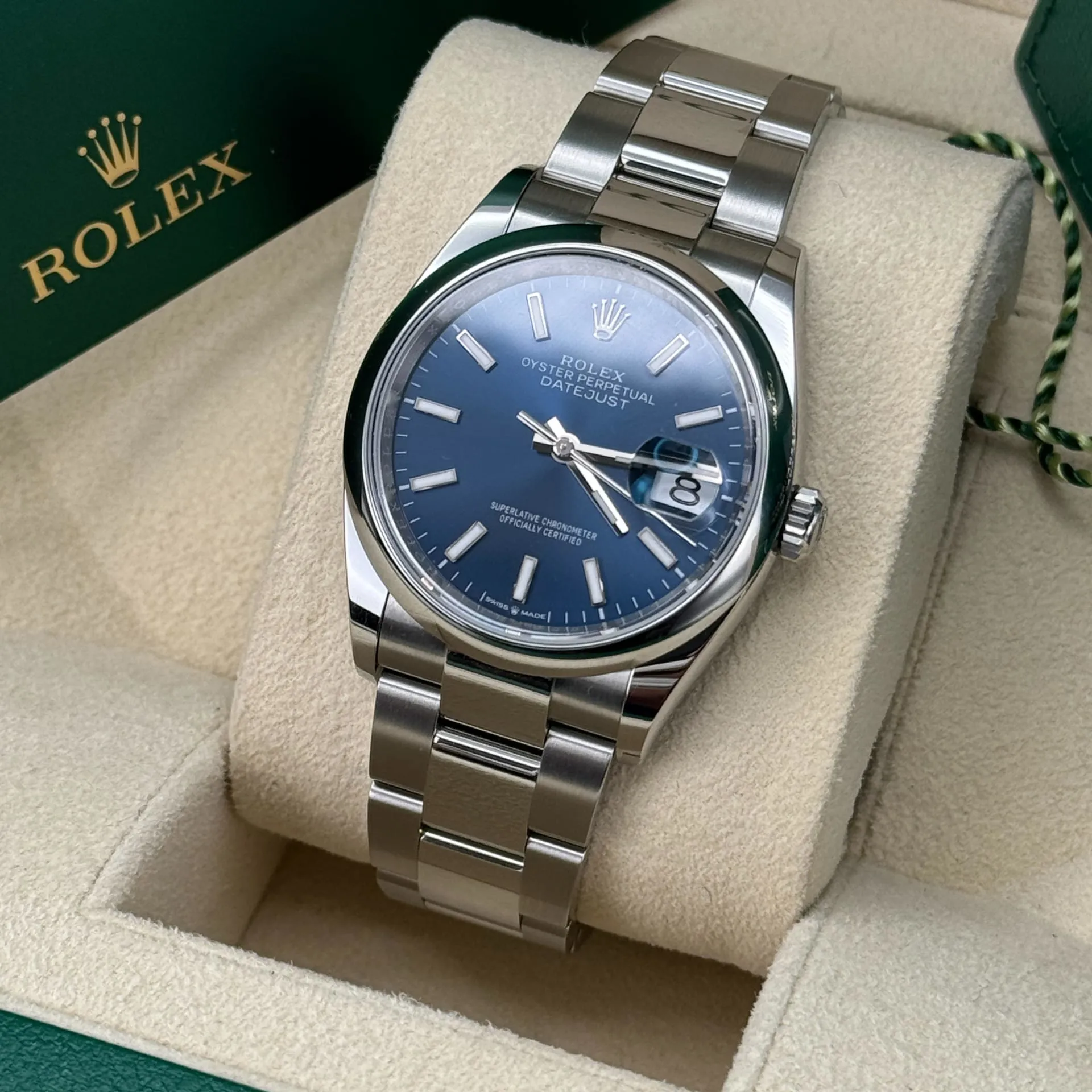 Rolex Datejust 36 126200-0006 36mm Oystersteel Blue 6