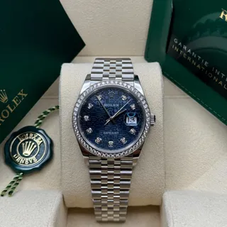 Rolex Datejust 36 126284 Stainless steel Blue