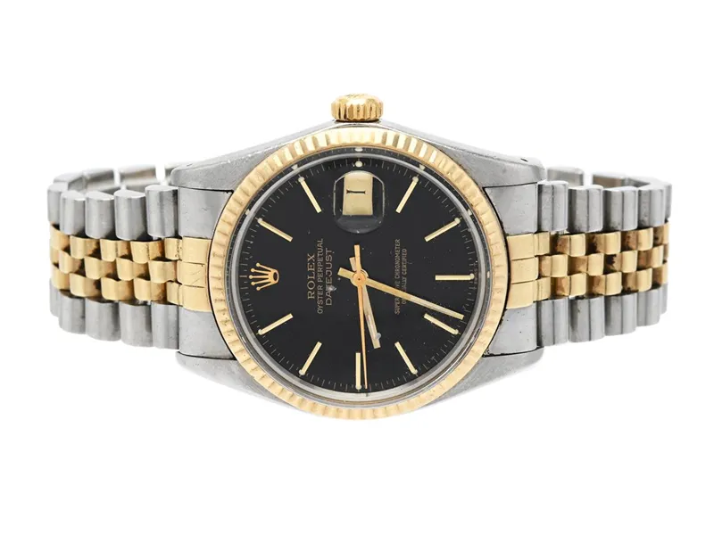 Rolex Datejust 36 16013 36mm Yellow gold and Stainless steel Silver