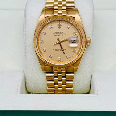Rolex Datejust 36 16018 36mm Yellow gold Champagne