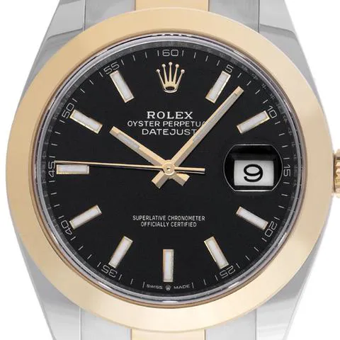 Rolex Datejust 41 126303 41mm Yellow gold and Stainless steel Black