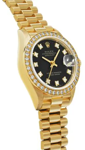 Rolex Datejust 69138G 26mm Yellow gold Black 2