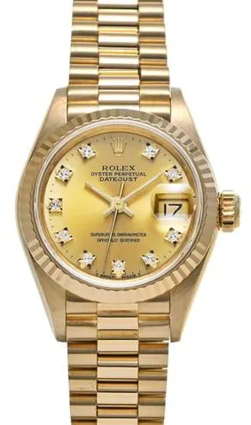 Rolex Datejust 69178G 26mm Yellow gold Champagne