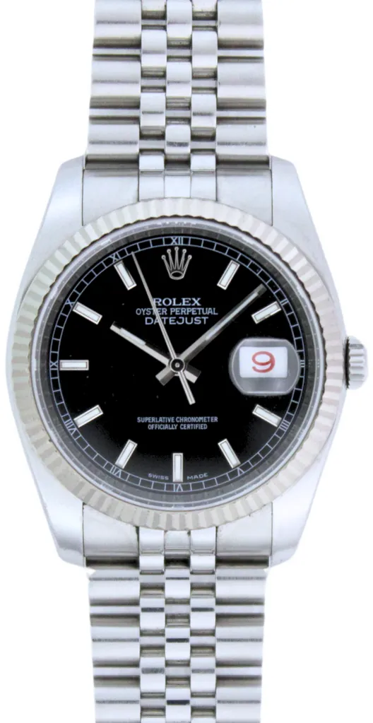 Rolex Datejust 116234/M084887 36mm White gold and Stainless steel Black