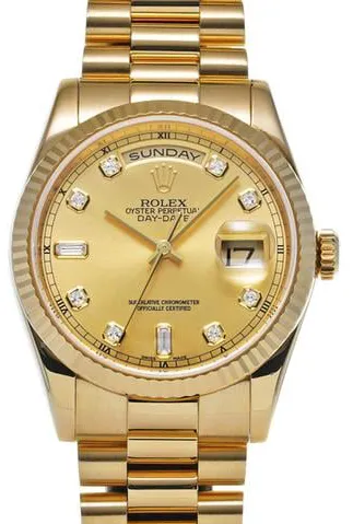 Rolex Day-Date 36 118238A 36mm Yellow gold Champagne