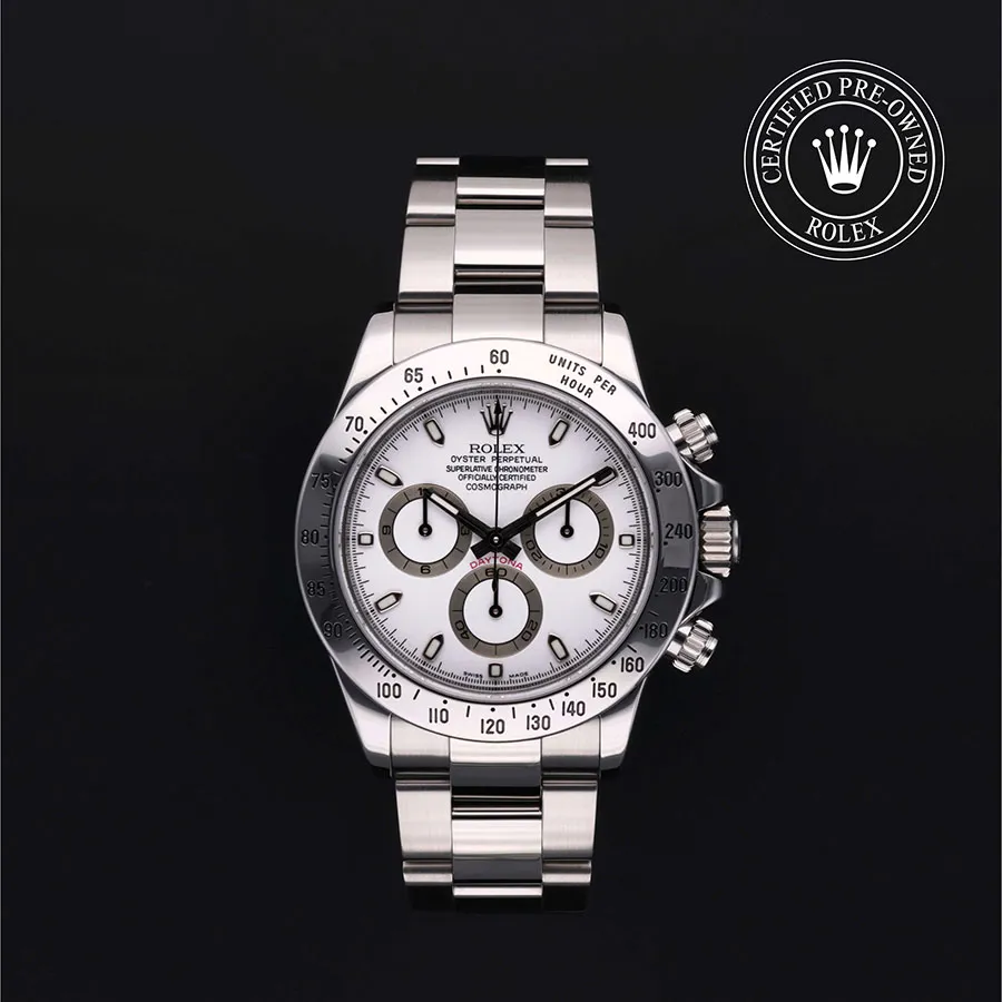 Rolex Daytona 116520 40mm Oystersteel White