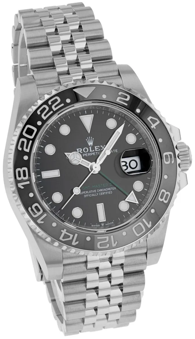 Rolex GMT-Master II 126710GRNR 40mm Ceramic and Stainless steel Black