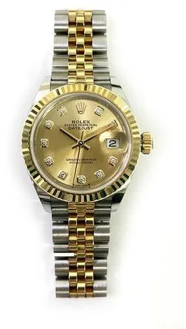 Rolex Lady-Datejust 279173 28mm Yellow gold Champagne