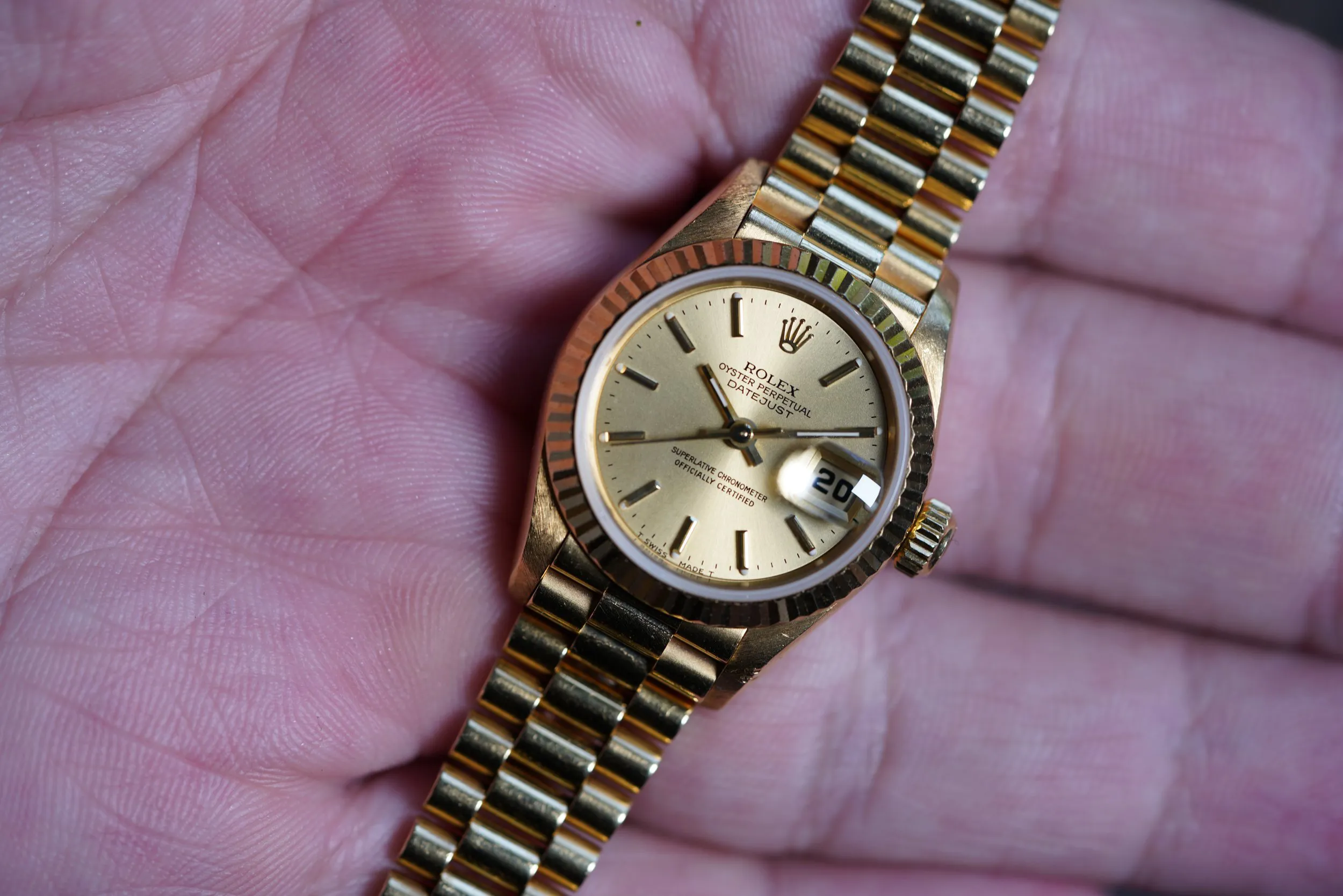 Rolex Lady-Datejust 69178 26mm Yellow gold Champagne 1