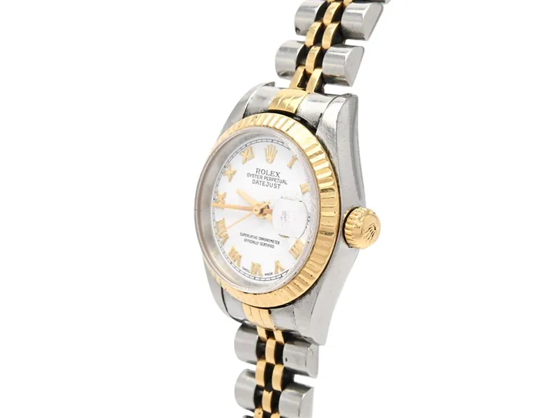 Rolex Lady-Datejust 79173 26mm Yellow gold and Stainless steel Blue 4