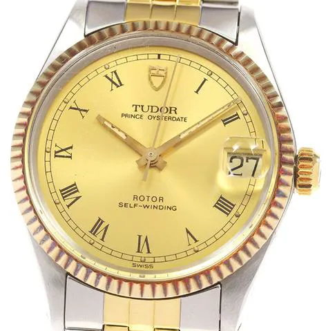 Tudor Prince Oysterdate 75403 32mm Yellow gold and stainless steel Gold