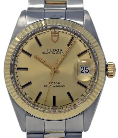 Tudor Prince Oysterdate 34mm Stainless steel Champagne