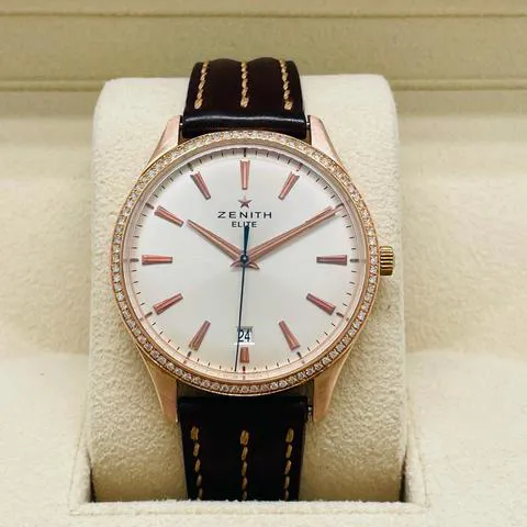 Zenith Captain Central Second 18.2020.670/11.C498 40mm Rose gold White