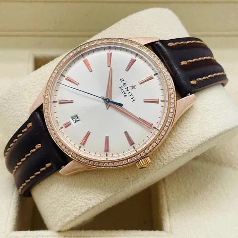 Zenith Captain Central Second 18.2020.670/11.C498 40mm Rose gold White 3