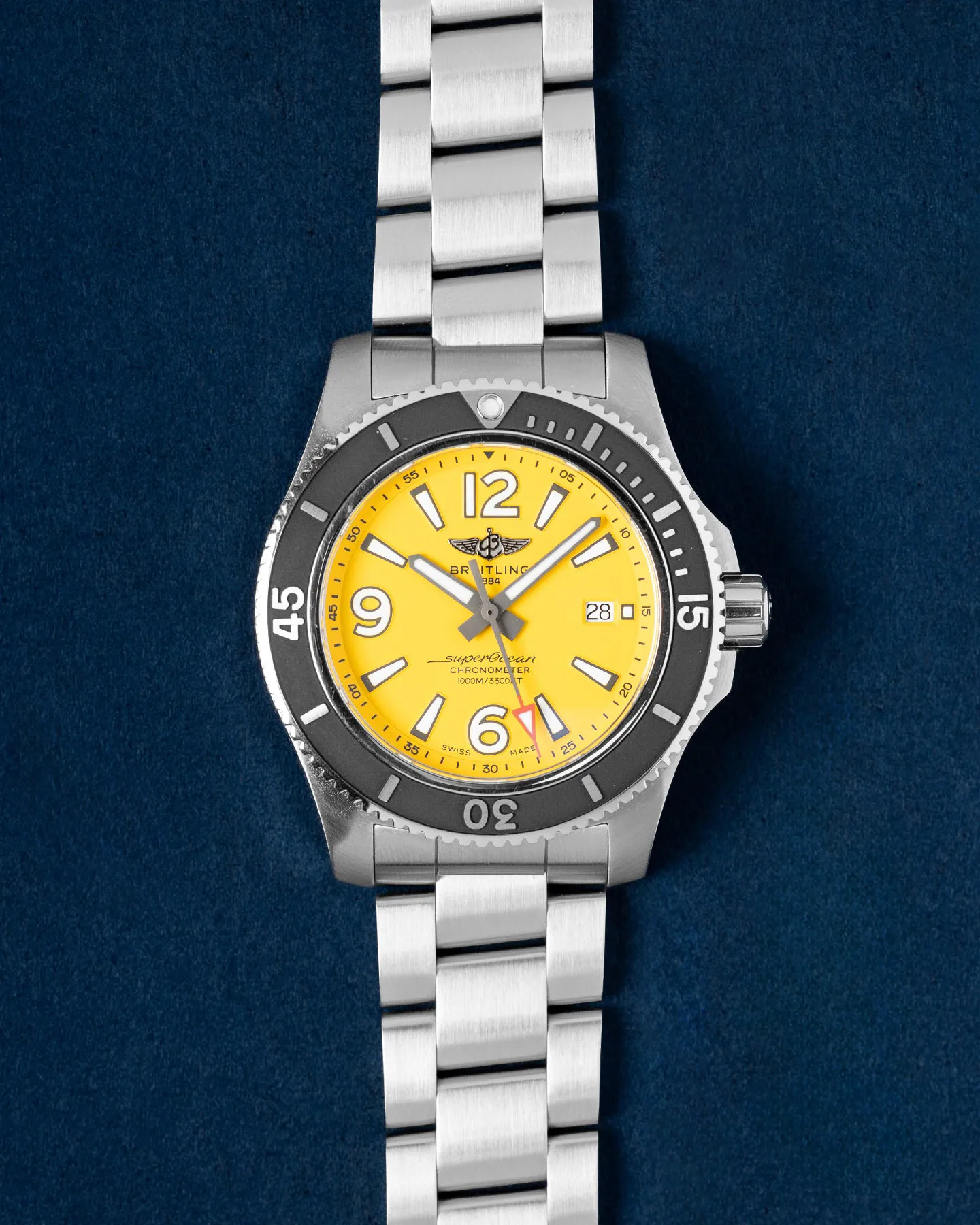 Breitling Superocean 44mm Stainless steel Yellow