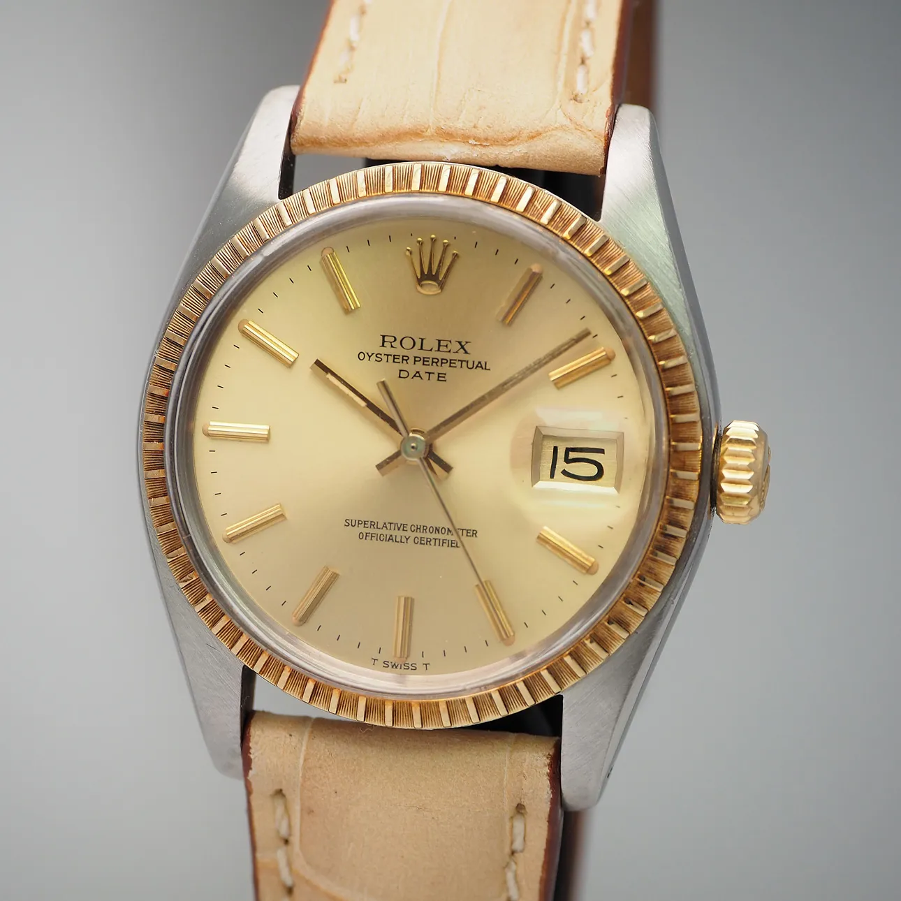 Rolex Oyster Perpetual Date 1505 34mm Yellow gold