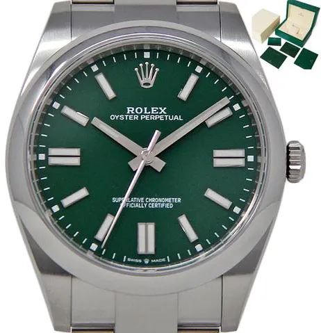Rolex Oyster Perpetual 41 124300 41mm Stainless steel Green