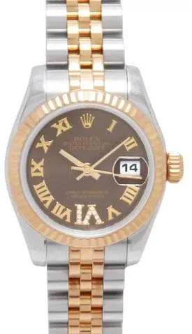 Rolex Lady-Datejust 179171 26mm Stainless steel Brown