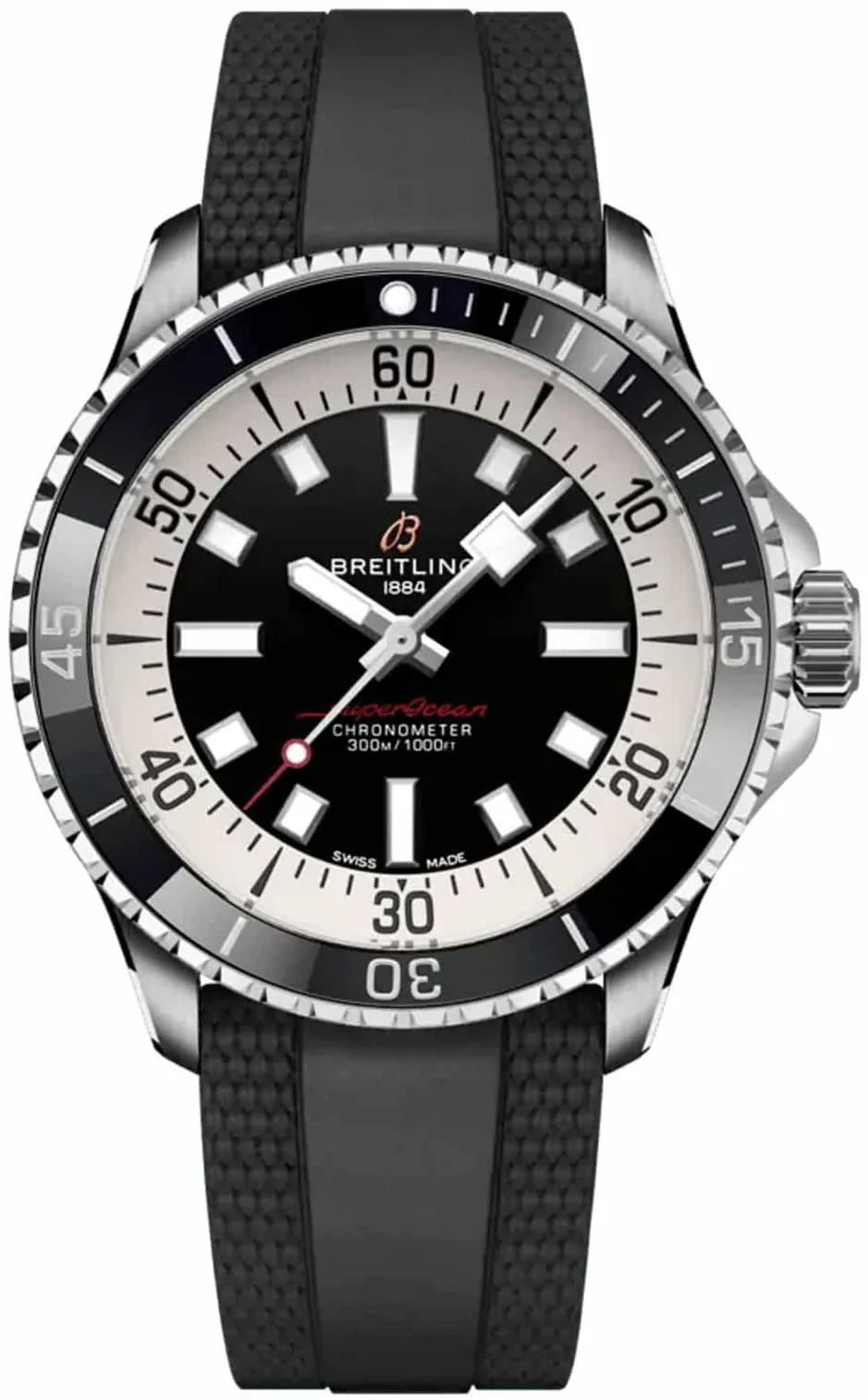 Breitling Superocean A17375211B1S1 42mm Stainless steel Black and white