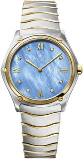 Ebel Sport Classic 1216603 Yellow gold and Stainless steel Blue