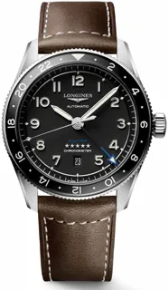 Longines Spirit L38124532 Stainless steel Black