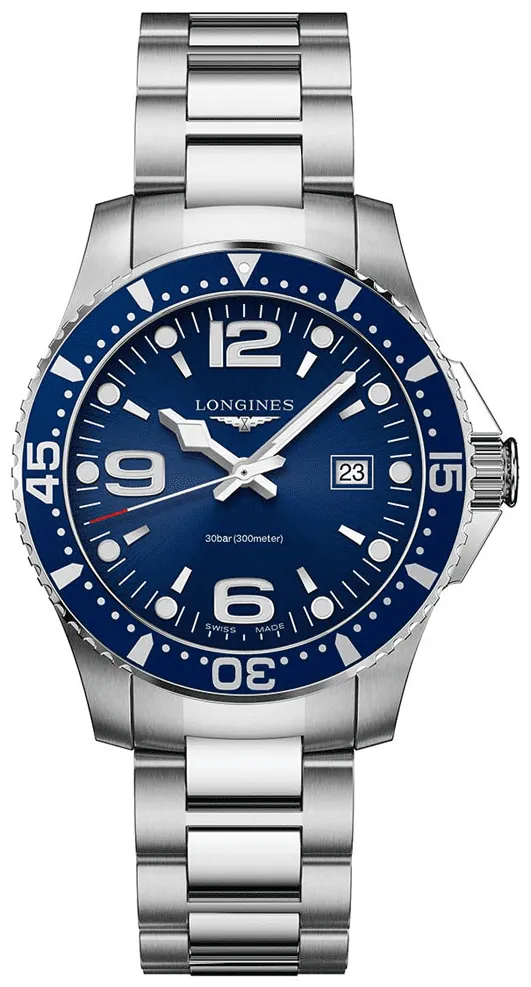 Longines HydroConquest L3.730.4.96.6 38.99mm Stainless steel Blue