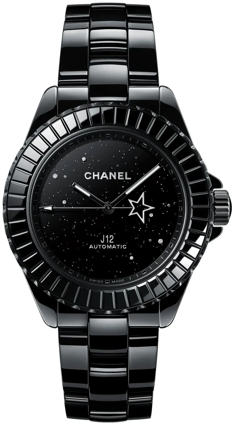 Chanel J12 H7989 38mm Ceramic and Stainless steel Black