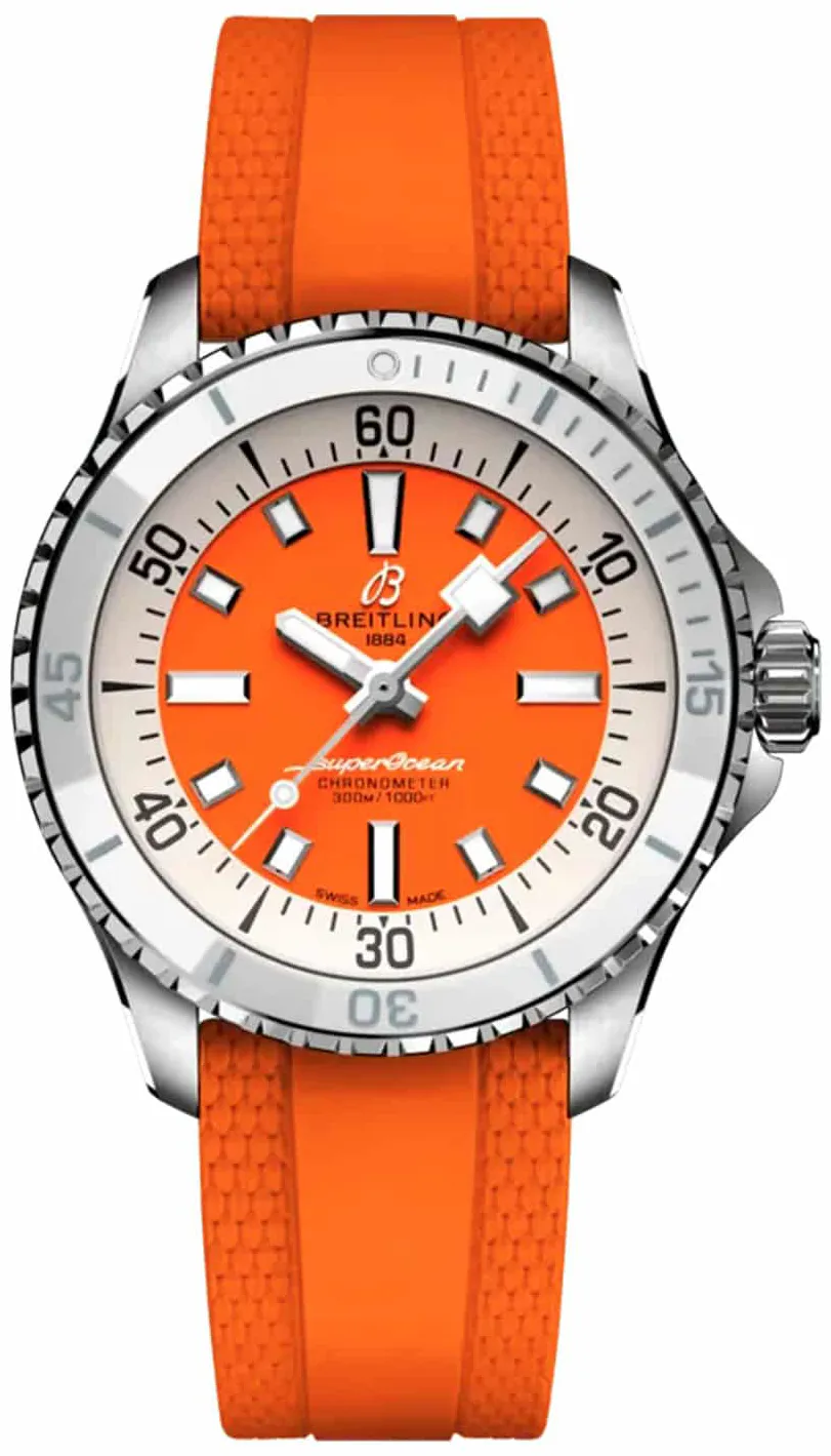 Breitling Superocean A17377211O1S1 36mm Stainless steel Orange