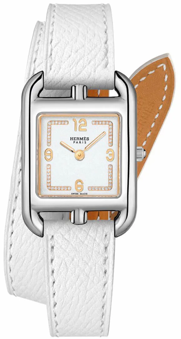 Hermès Cape Cod 054743WW00 23mm Stainless steel White