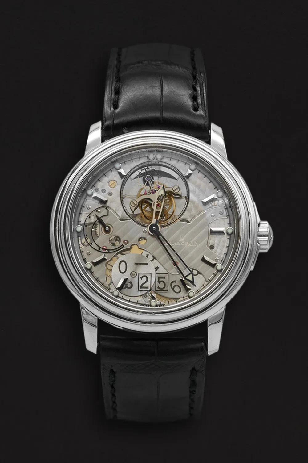 Blancpain Léman Tourbillon 2825A-53BDA 38mm Platinum Openwork