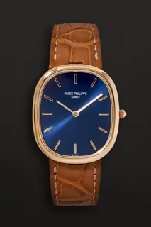 Patek Philippe Golden Ellipse 3738/100J-012 Yellow gold Blue