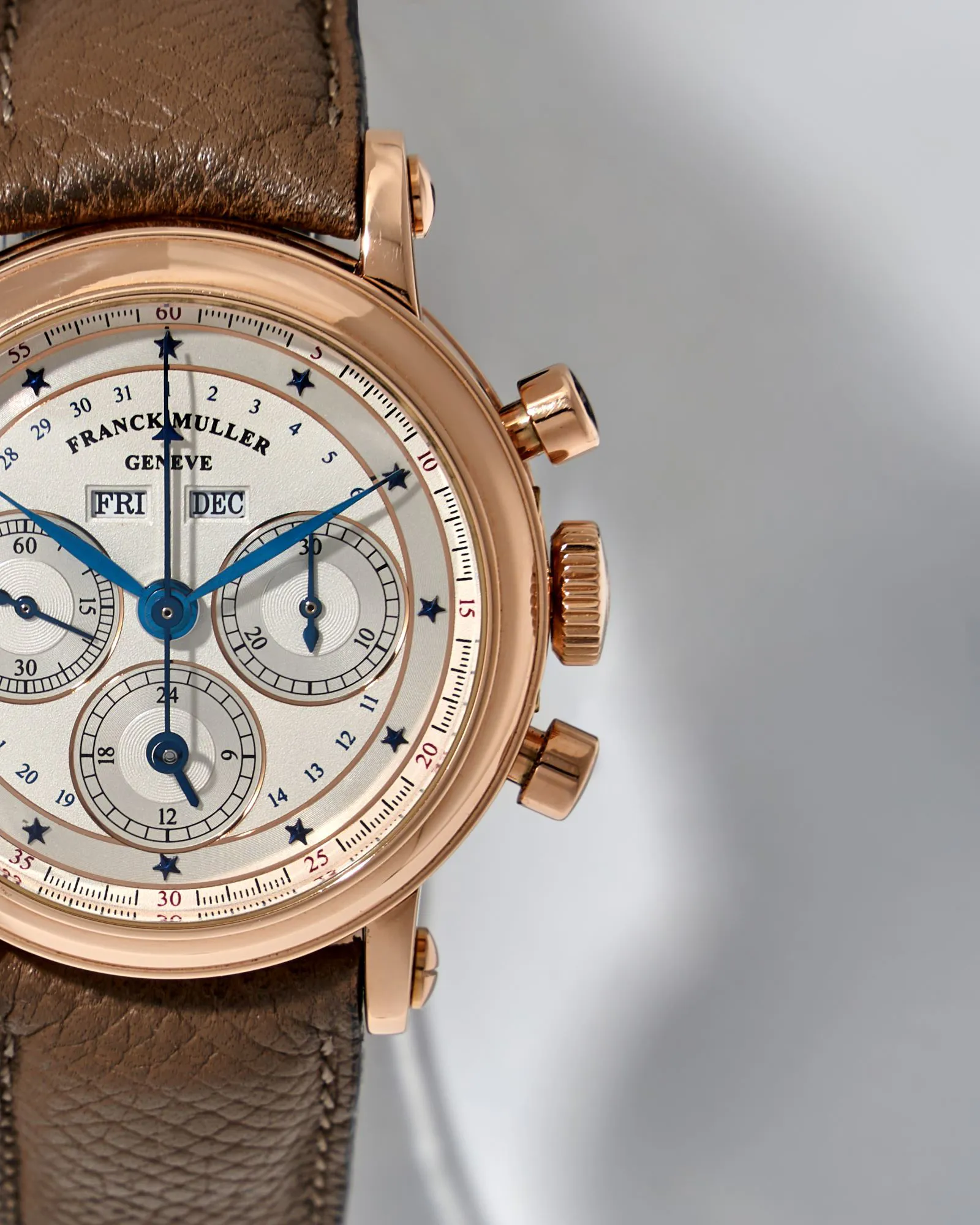 Franck Muller Chronograph 7000 CC MC 36 36mm Rose gold White 10