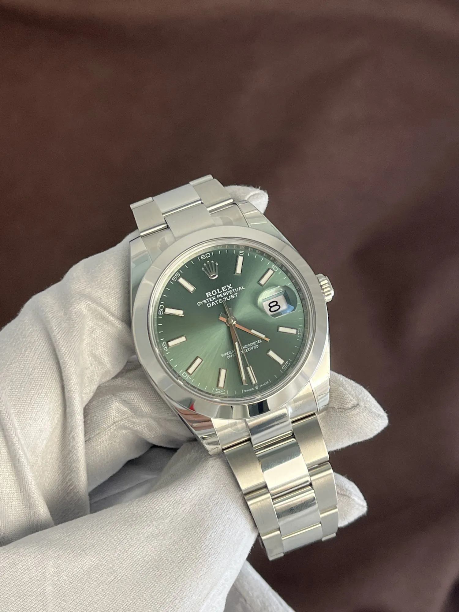 Rolex Datejust 41 126300 41mm Stainless steel Green 1