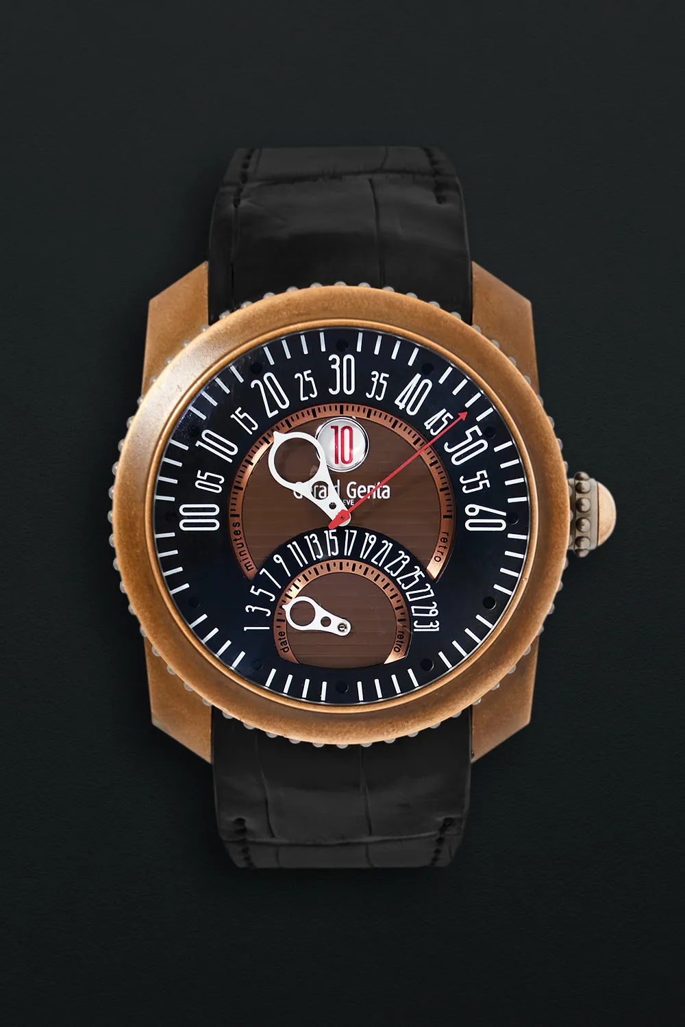 Gérald Genta Gefica Biretro Safari GBS.Y.98 46.5mm Bronze and Titanium Black