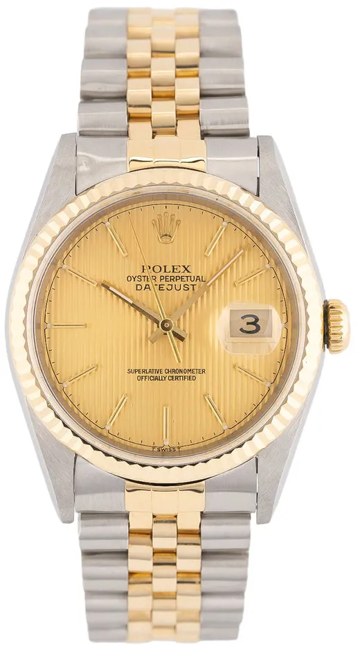 Rolex Datejust 36 16233 36mm Yellow gold and Stainless steel Gold