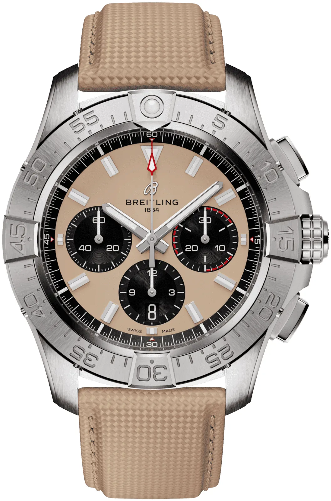 Breitling Avenger AB0147101A1X1 44mm Stainless steel Beige