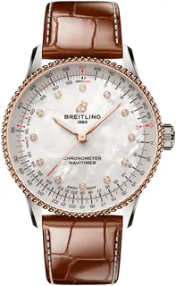 Breitling Navitimer U17327211A1P1 Stainless steel and Red gold White