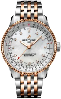 Breitling Navitimer U17395211A1U1 Stainless steel and Red gold White