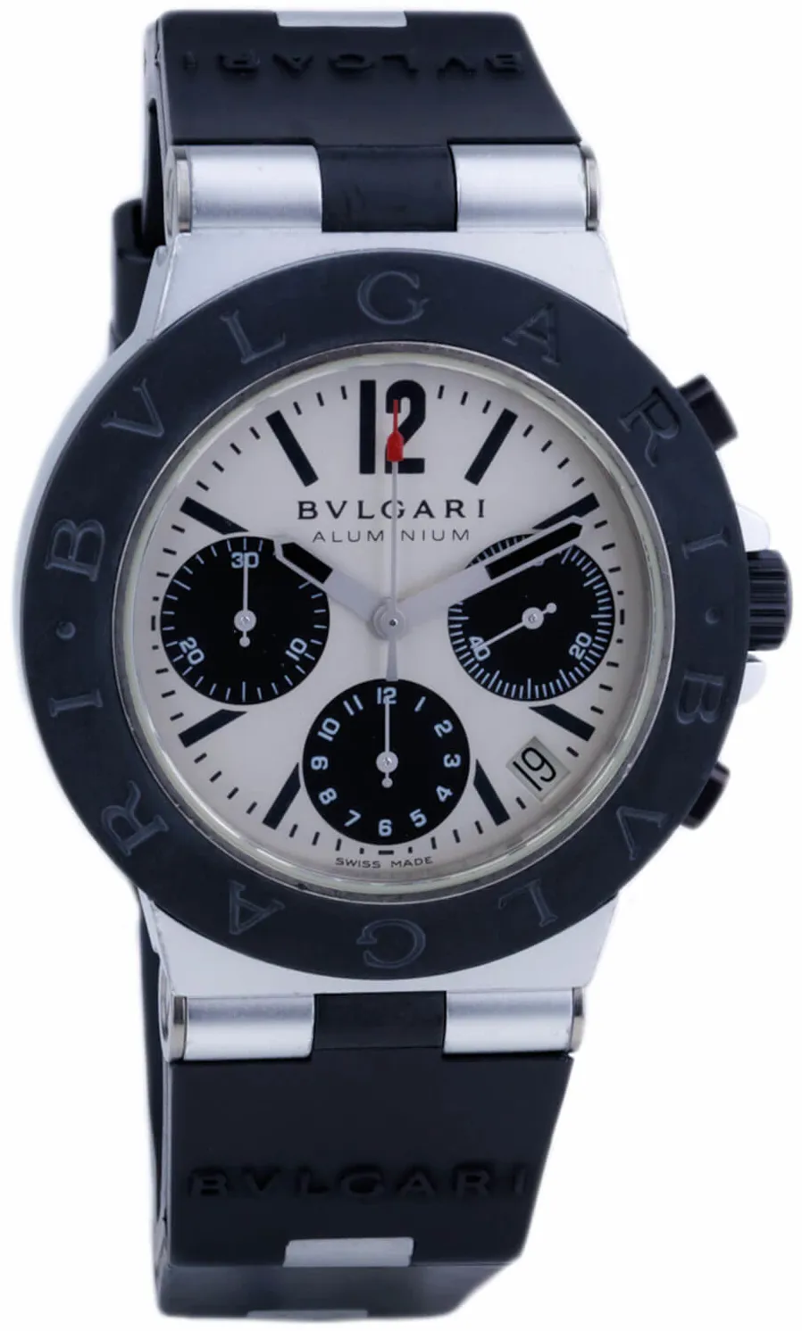 Bulgari Diagono AC 38 TA 38mm Aluminium White